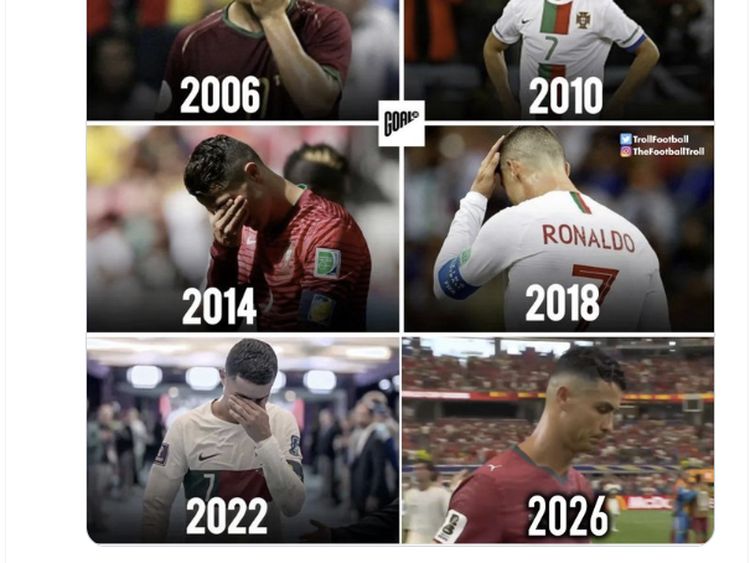 Tangis Ronaldo Dibalas Meme Ejekan, Netizen Ramai Menyindir