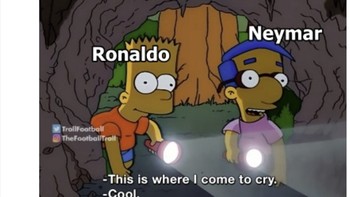 Neymar memberikan rekomendasi tempat untuk menangis. Foto: X.com