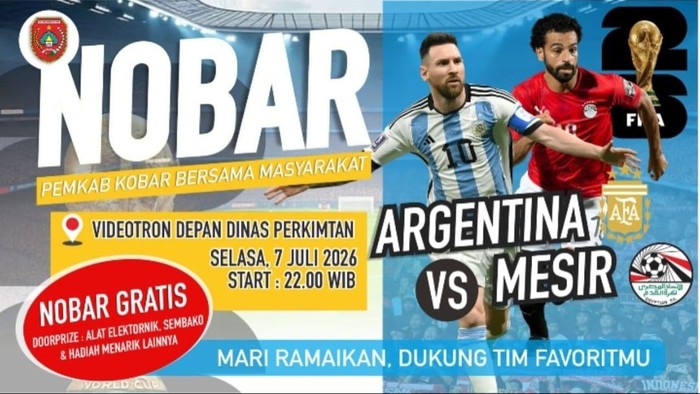 Nobar Argentina Vs Mesir!
