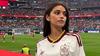 Adu Gaya WAGs Spanyol: Pacar Yamal & Llorente Kompak Pakai Jersey Crop Top!