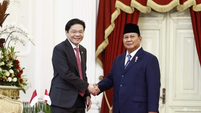 Pertemuan antara Presiden Republik Indonesia Prabowo Subianto dan Perdana Menteri Singapura Lawrence Wong