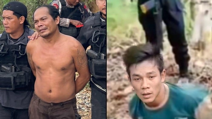 Foto para tersangka kasus penyerangan polisi di Katingan.