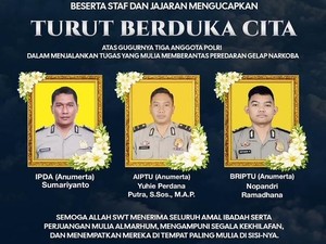 3 Polisi Gugur di Katingan, Prabowo Ucap Belasungkawa