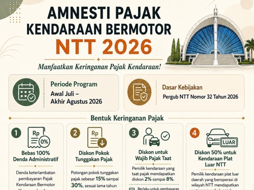 Pemprov NTT beri amnesti pajak kendaraan bermotor.