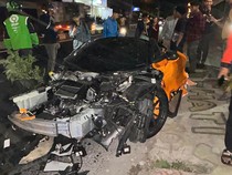 Kondisi YouTuber Andra ST Pengemudi McLaren Crash hingga Terbelah di Sukoharjo