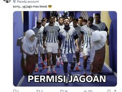 Meme Permisi Argentina Jagoan Mau Lewat, Fans Ronaldo Jangan Lihat