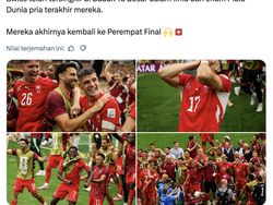 Swiss ke Perempatfinal Hadapi Argentina, Ini Peringatan Netizen