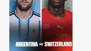 Swiss akan menghadapi Argentina di perempat final Piala Dunia 2026. Foto: X.com