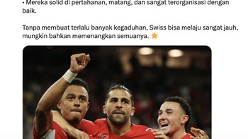Swiss menjadi kuda hitam mengejutkan dan tidak bisa diremehkan di Piala Dunia 2026. Foto: X.com