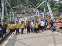 Kementerian PU Perkuat Jembatan Enang-Enang Bener Meriah yang Diperbaiki Warga