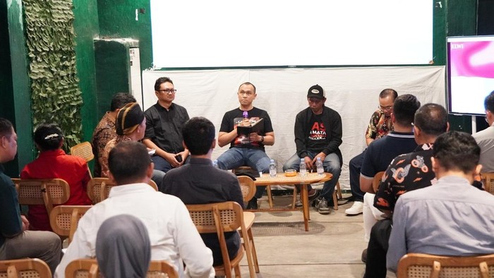 Kapolresta Malang Kota Kombes Putu Kholis saat hadiri dialog bersama AJI dan Forum Advokasi Ruang Sipil Malang
