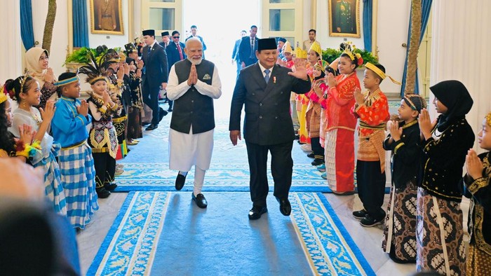 Prabowo dan PM India Narendra Modi di Istana Negara (Laily Rachev - Biro Pers, Media, dan Informasi Sekretariat Presiden)