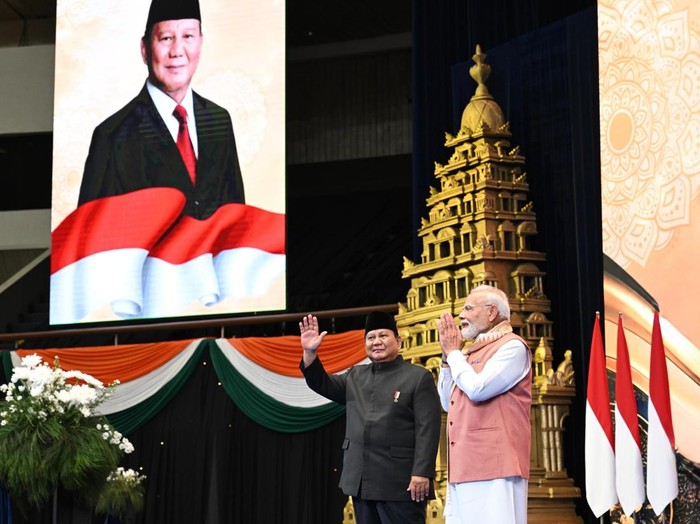Prabowo di acara komunitas India di Jakarta (dok. Cahyo - Biro Pers, Media, dan Informasi Sekretariat Presiden)