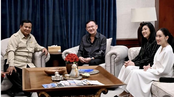 Presiden Prabowo Subianto menerima kunjungan mantan Perdana Menteri (PM) Thailand Thaksin Shinawatram beserta keluarganya.