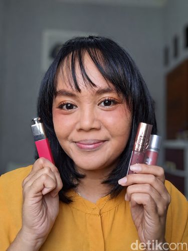 Review Lip Tint MLBB Bibir gelap dan two tone.