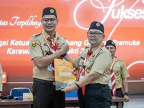 Asep Aang Gantikan Bupati Aep Nakhodai Pramuka Karawang 2026-2031