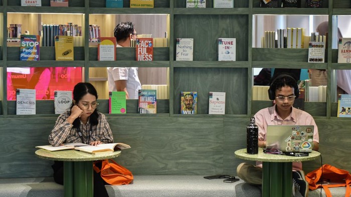 Perpustakaan Jakarta Nyi Ageng Serang, Kuningan, Jakarta (Foto: ANTARA FOTO/Fakhri Hermansyah)
