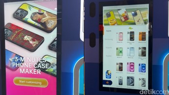 Untuk memulai, tekan tombol Start lalu pilih model ponsel yang diinginkan. Tersedia berbagai tipe iPhone, Samsung, Xiaomi, dan Redmi. Foto: Rizqy Nur Amalia/detikINET