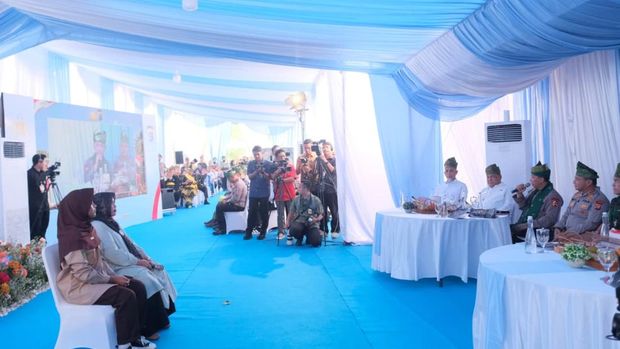 Warga Bumi Ayu, Dumai Selatan, Kota Dumai berterima kasih ke Kapolri atas perbaikan jembatan, Rabu (8/7/2026).