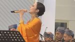 Wika Salim Berkain Sari Oranye Nyanyi di Jamuan Kenegaraan Kujungan PM India
