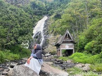 Pesona Mistis Air Terjun Sitapigagan Samosir, Baju Merah Dilarang Masuk