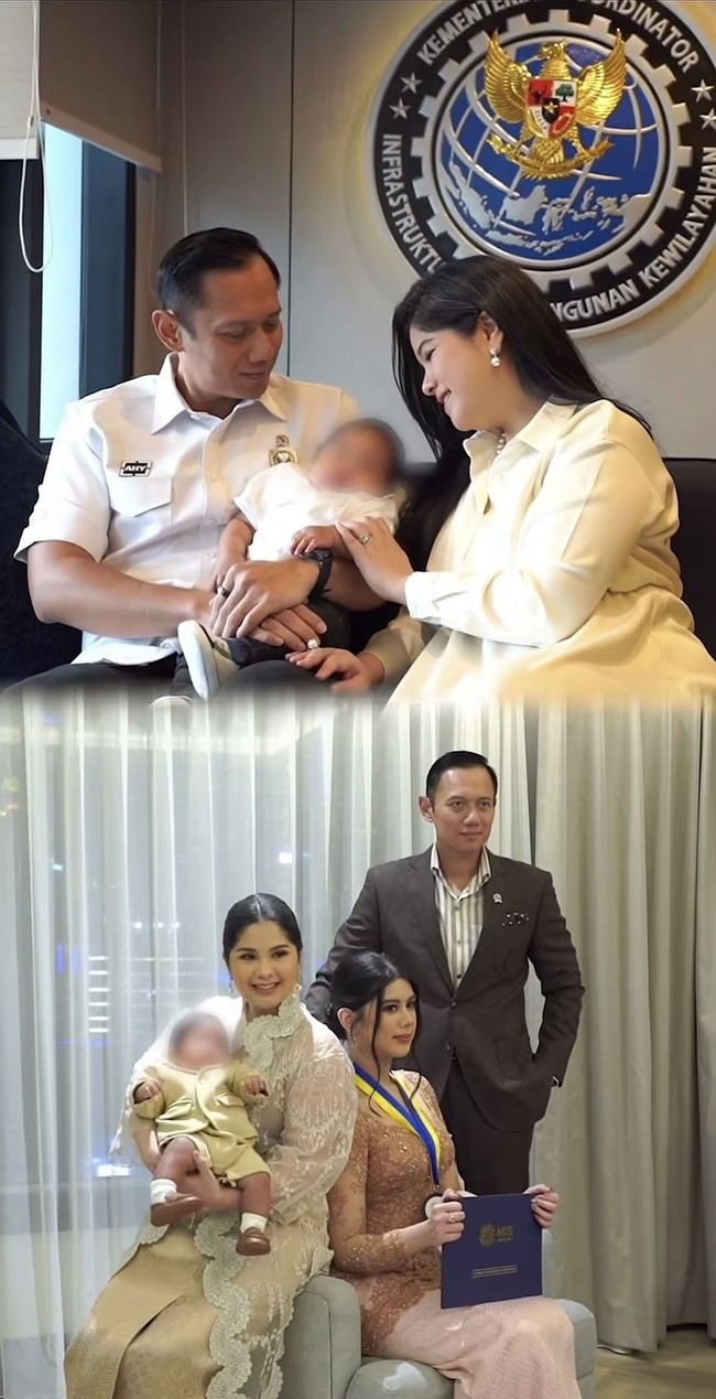 Diketahui sebelumnya Annisa dan Agus sudah memiliki seorang putri yang sudah remaja bernama Almira Yudhoyono. Kehadiran Arjuna semakin melengkapi keluarga mereka. Foto: Instagram/@annisayudhoyono