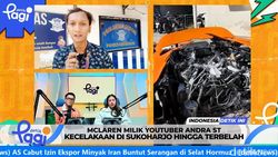 Video: McLaren Milik YouTuber Andra ST Kecelakaan di Sukoharjo hingga Terbelah