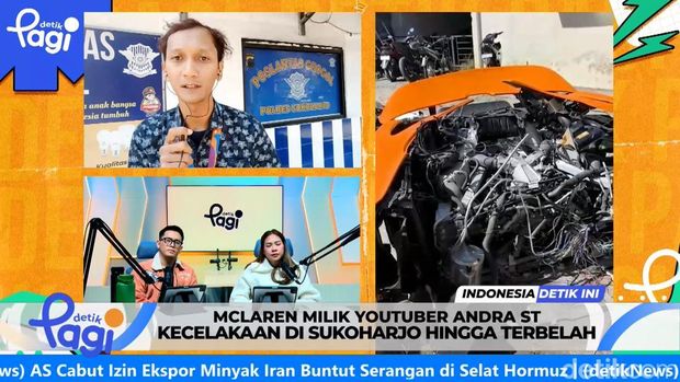 Kecelakaan McLaren Andra ST di Sukoharjo: Mobil Terbelah, Korban Selamat