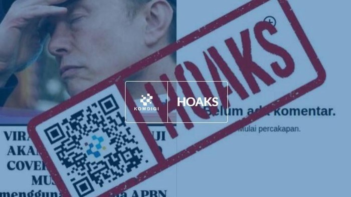 Hoaks sebut Elon Musk bakal tanggung anggaran MBG, langsung dibantah Komdigi.