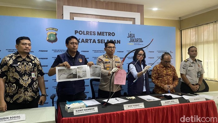 Jumpa Pers Kasus Tawuran di Polres Jaksel (Devi/detikcom)