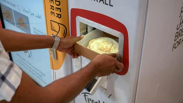 Mesin roti gratis di Dubai 