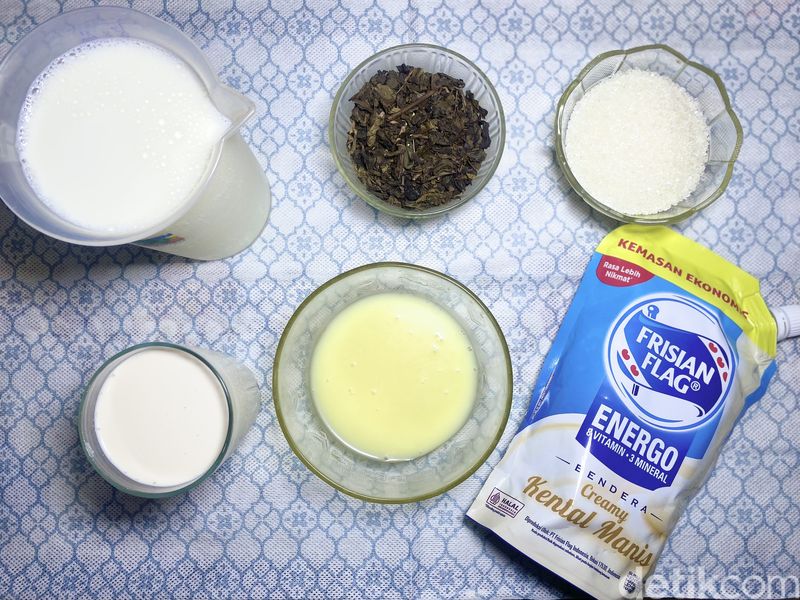 Milk tea Bahan untuk membuat jasmine milk tea