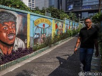 Sambut 5 Abad Jakarta, Mural Bertemakan Betawi Hiasi Gang di Setiabudi