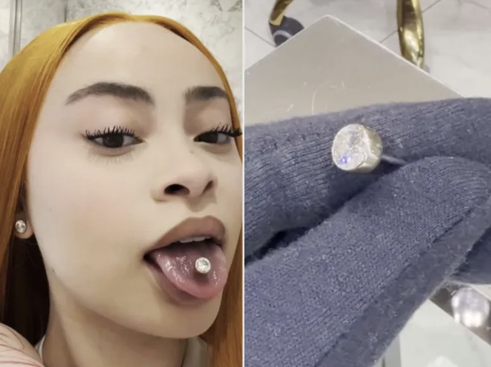 Rapper Ice Spice Pamer Tindik Lidah Berlian Terbesar di Dunia