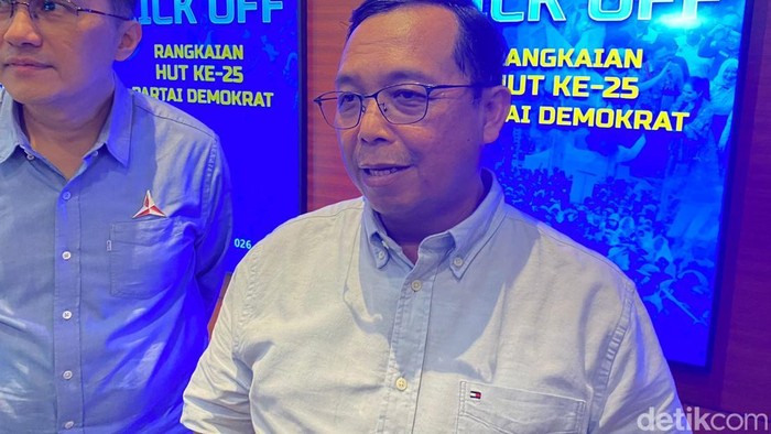 Sekjen Partai Demokrat, Herman Khaeron. (Dwi R/detikcom)