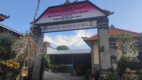 TPS 3R Sapuh Jagat, Desa Gulingan, Badung, Rabu (8/7/2026). (Agus Eka/detikBali)