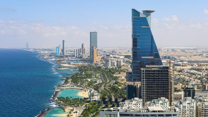 Jeddah skyline - Arial View - Jeddah city Saudi Arabia