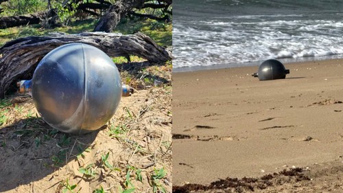 Bola misterius di pantai Australia
