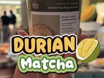 Video Unik! Minuman Ini Padukan Ceremonial Matcha dan Durian Black Thorn