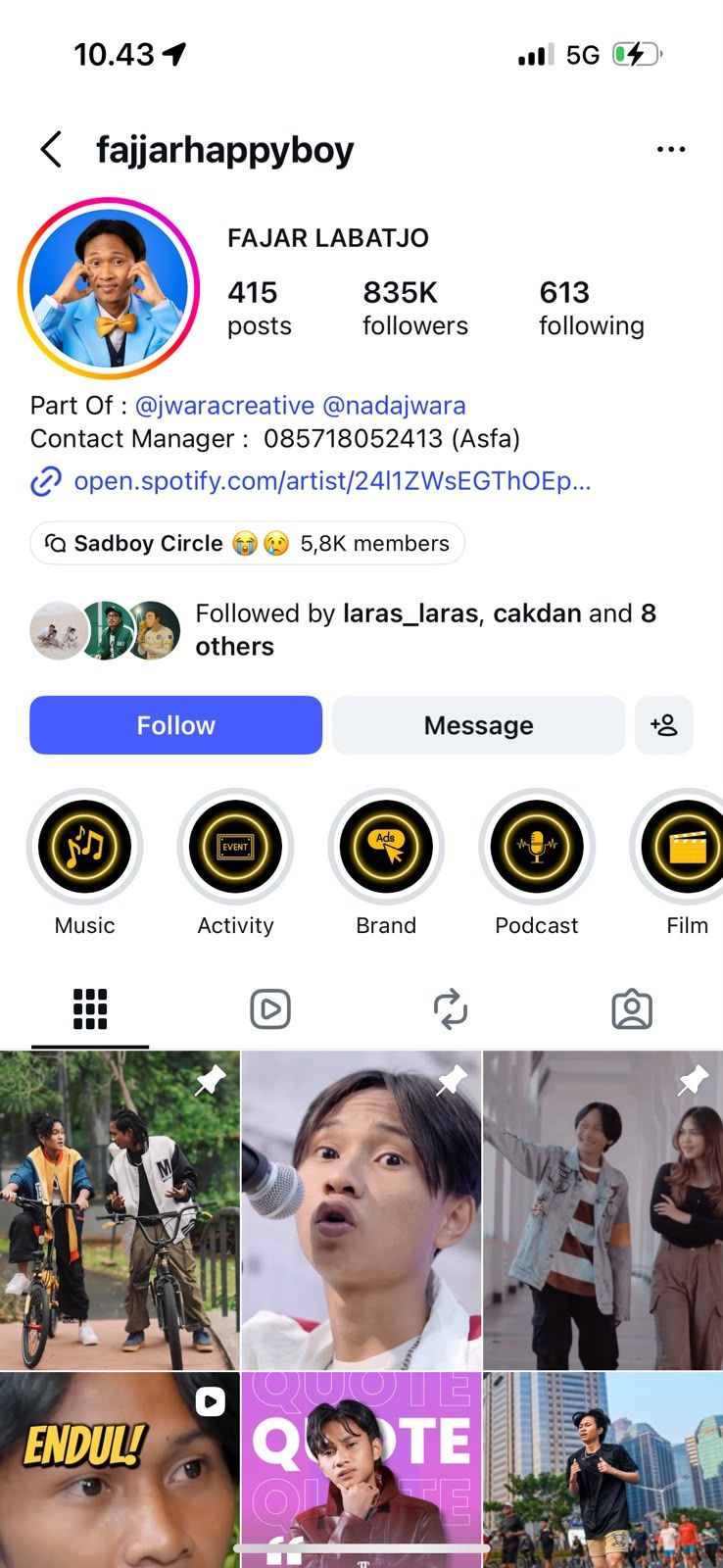 Instagram @fajjarhappyboy Instagram @fajjarhappyboy