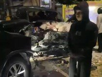 Fortuner Oleng Tabrak Panther di Bojonegoro, Sopir Diduga Ngantuk