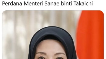 Meme kocak foto AI menampilkan PM Republik Islam Jepang. Foto: Thread