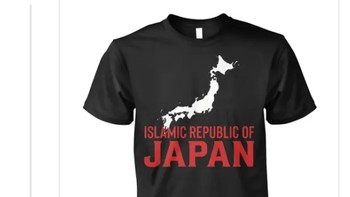 Ada yang punya ide bikin kaos Islamic Republic of Japan dan netizen lain suka. Foto: Thread