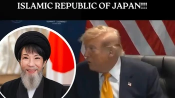 Saat KTT NATO di Ankara, Turki, Presiden AS Donald Trump mengatakan, Kami menghadapi 111 rudal yang ditembakkan oleh Republik Islam Jepang, kata Presiden AS itu, yang tampaknya berniat menyebut Republik Islam Iran namun salah ucap. Foto: Threads