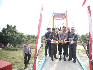 7 Jembatan Merah Putih di Kuansing Resmi Beroperasi, Simbol Kebersamaan