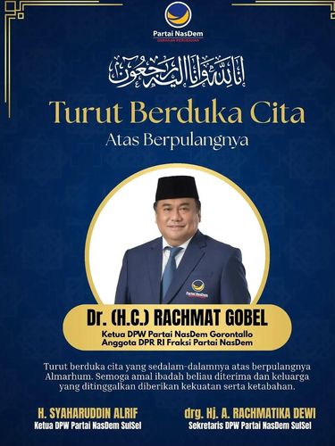 Rachmat Gobel meninggal dunia (dok. NasDem)