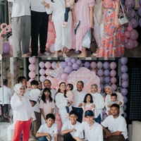 Acara perayaan ulang tahun Raina tampak ramai dihadiri kerabat dan anggota keluarga. Para anggota keluarga yang hadir juga terlihat kompak kenakan busana berwarna putih. Foto: Instagram/@itsrossa910