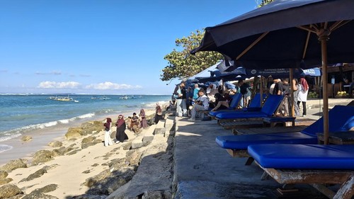 Suasana Pantai Pandawa di Desa Adat Kutuh, Kecamatan Kuta Selatan, Badung, Senin (29/6/2026). (Fabiola Dianira/detikBali)
