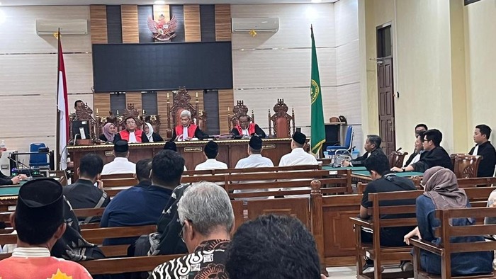 Suasana sidang eks Bupati Pesawaran Dendi Ramadhona