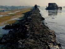 Tanggul Lumpur Lapindo Bocor, Jalur KA di Porong Sempat Terancam